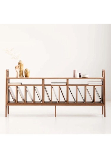 Woodesk Scala, Ahşap, Konsol Ve Raf Sistemi, 190x90, Tik Renk