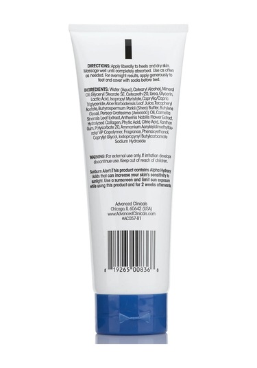 Advanced Clinicals Cracked Heel Topuk Bakım Kremi 237ml