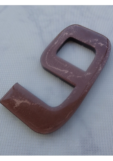 12Cm Bakır Eskitme Kapı Daire Villa Bina Birim Numarası No:9