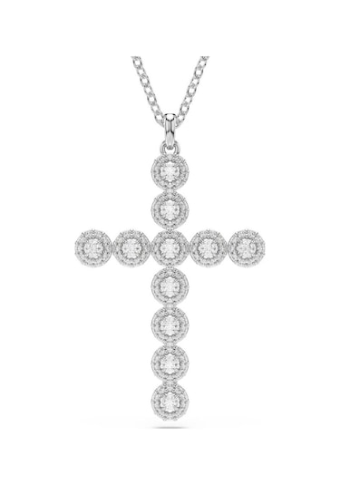 5675573 Swarovski Kolye İnsigne:pend Cross Angelic Whi/rhs Çok Renkli