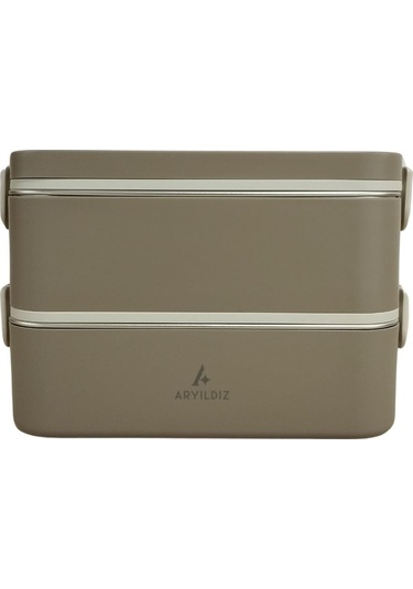 Aryıldız Bento Dikdörtgen Lunch Box Yemek Termosu Vizon 2000 Ml Vizon