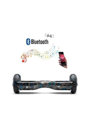 Citymate Elektrikli Kaykay Hoverboard Bluetooth 6.5 Inch Desen-18