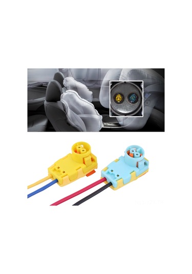 Yaozixa Oto Airbag Bağlantı Plugları 2 Adet - Sağlam Plastik Ve Metal - Focus, Volt, Equinox, Sonata Uyumlu - Kol Saati Yayı Konnektörü Yerine Değiştirme Parçası