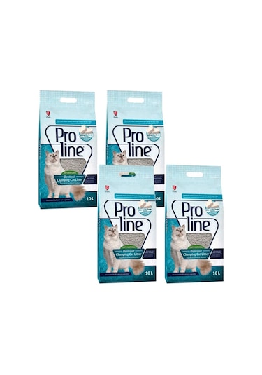 Pro Line Marsilya Sabunu Kokulu İnce Topaklaşan Bentonit Kedi Kumu 4 x 10 L