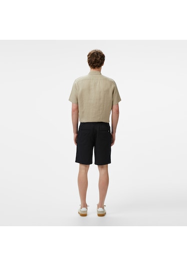 Nautica Erkek Siyah Jogger Şort Düz B55227t Siyah