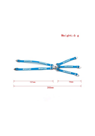 Samdoo Mavi Nilon Kemerli Simülasyon Sürücü Koltuk Emniyet Kiti - Axial Wraith 90018/90020/90045/90056 İç Döşeme Aksesuarı