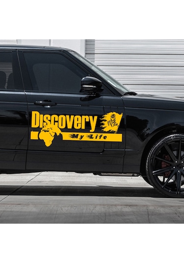 60 X 24 cm - Discovery Dakar Araba sticker. Sağ Sol Set