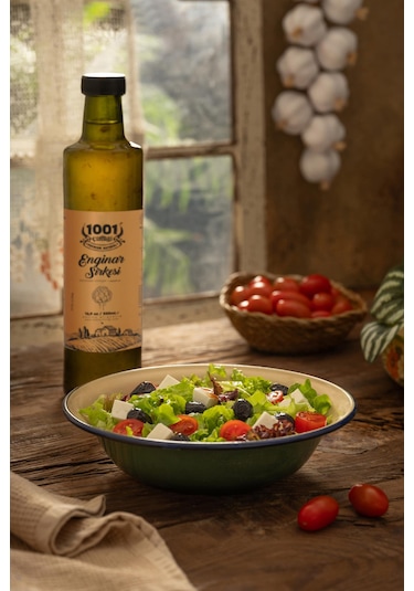 1001 Çiftliği Enginar Sirkesi 500ml - Doğal Fermanyasyon