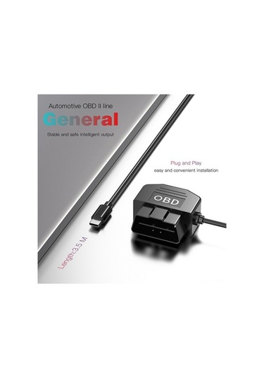 Pazly Voltaj Usb Obd Korumalı Kamera Kablosu 5v/3a 12-24v Araç Güç Kablosu Düşük Çıkışlı 111-fl