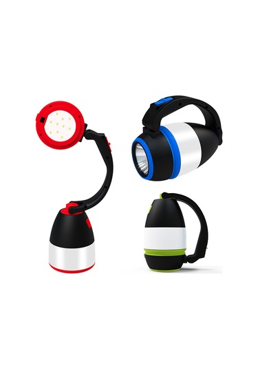 Soulader Taşınabilir Şarjlı Led Kamp Işığı 350 Lümen Parlaklık Suya Dayanıklı Outdoor Aydınlatma Yeşil