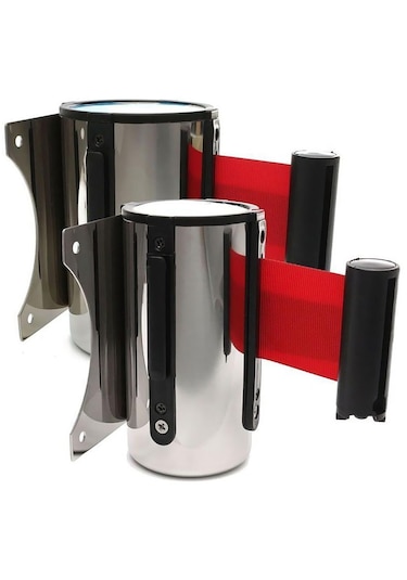 Suntek Stanchion Kuyruk Bariyer Duvara Monte 5m-kırmızı Kırmızı