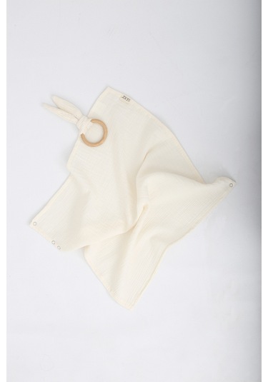 Luckka Çok Amaçlı Müslin Oyuncak , Diş Kaşıyıcı , Puset Oyuncağı , Emzik Tutacağı , Fular - Ztcrınkletoy Krem