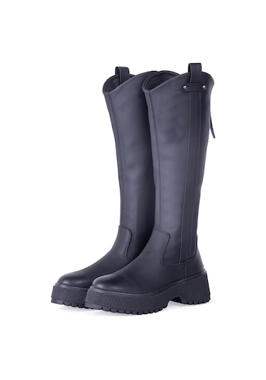 Pierre Cardin 11196 Kadın Kışlık Çizme Siyah Siyah