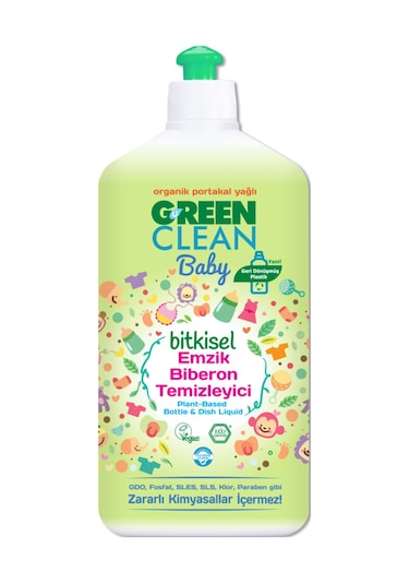 Green Clean Baby Biberon Temizleyici 500 ML + Çamaşır Deterjanı + Yumuşatıcı + Leke Çıkarıcı 1 L
