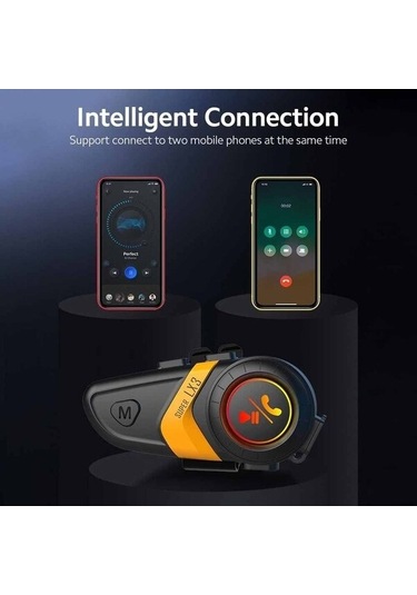 Jokmae Motosiklet Lx3 Kulaklık Kask İçi Bluetooth 5.0 Cvc Çipli Akıllı Ses Aygıtı - Üstün Akustik Deneyim