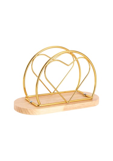 Homyl Masa Masaüstü Süsleme Şekli Için Peçete Tutucu Altın