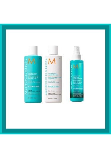 Moroccanoil Hydrating Shampoo 250ml +kream 250ml +leave-ın Conditioner 160 Ml 3lü Set 500 ML