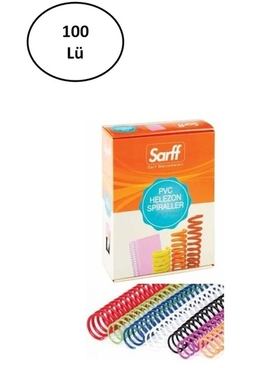 4:1 18 Mm Helezon Spiral 100 Lü Şeffaf Tel Diğer