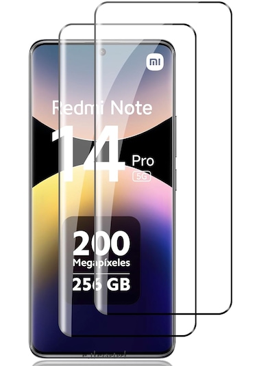Xiaomi Redmi Note 14 Pro 5g Uyumlu Tam Kapatan Temperli Cam 5d