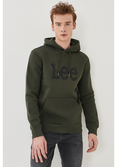 Lee Kapüşonlu Regular Fit Zeytin Erkek Sweatshirt L212021308 Zeytin