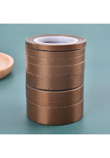 10m 300 Derece Yüksek Sıcaklık Dayanımı Yapışkan Bant Makinesi Ptfe Bant 7mm