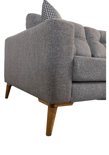 Most Handy Akıllı Köşe Koltuk Takımı Minderli Lüks Gri Keten Kuma