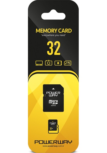 Powerway 32 GB MicroSDHC Hafiza Kartı + Adaptör