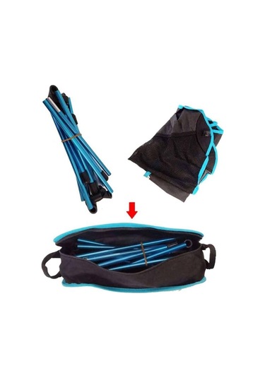 Funky Chairs Ultralight Katlanır Kamp Sandalyesi Mavi