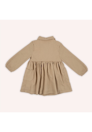 Kız Çocuk Düğmeli Elbise 2421gb26020-4635 001