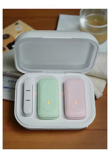 K16 Iphone Ve Type-c Uyumlu Kablosuz Yaka Mikrofonu Göstergeli Led Şarj Kutulu Gürültü Azaltma