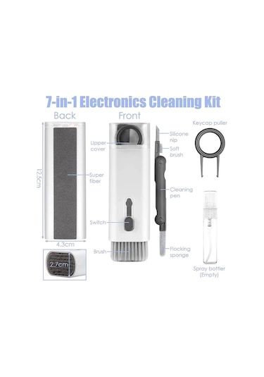 7 İn 1 Klavye Airpods Uyumlu Kulaklık Temizleme Seti Klavye Tuş Çıkarma