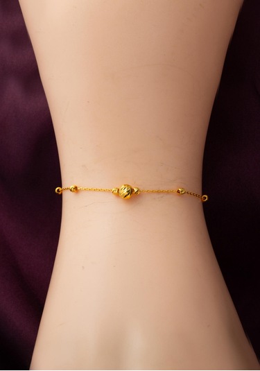 Bilezikci Dorika Toplu 22 Ayar Altın Halhal Sarı