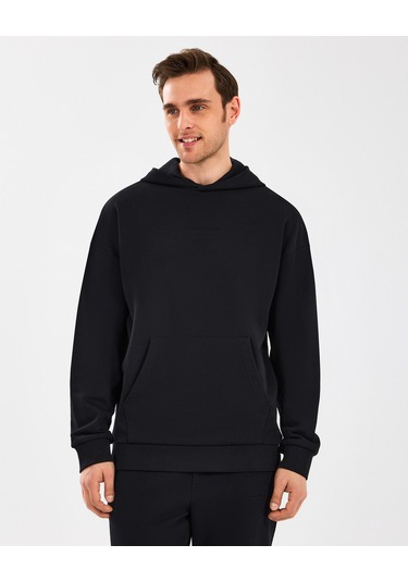 Skechers M Essential Hoodie Sweatshirt Erkek Siyah Sweatshirt S242110-001 Siyah