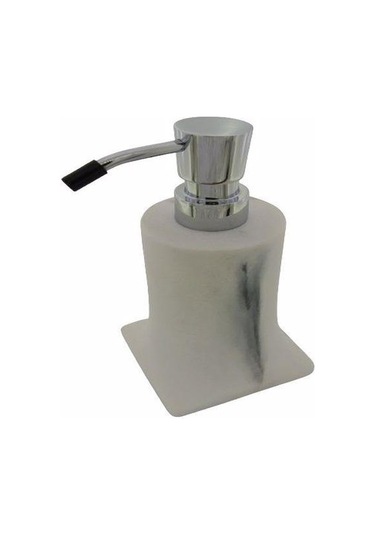 System Tezgah Üstü Beyaz-krom Sıvı Sabunluk Ba20007 001006 R3-cr