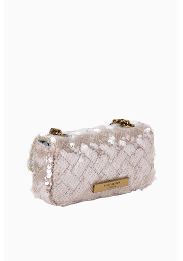 Kurt Geiger Uzun Nano Pimlico Mini Kadın Omuz Çantası Bej
