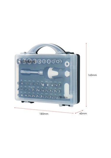 Springsun Paron 41 Parça Ev Aletleri Tamiri İçin Manyetik Çatal Seti - Cr-v Çelik Uçlar, Teleskopik Kolu Ve Ratchetli Kollü Tornavida Takımı 3015