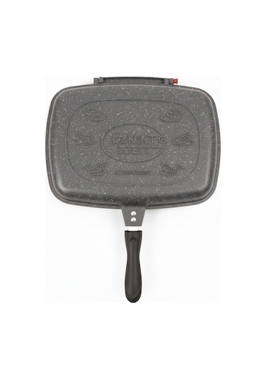 Özkent K-501 Çift Taraflı 36 CM Granit Döküm Izgara Tavası