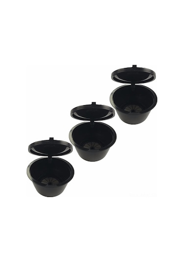 Moveevo "yeniden Kullanılabilir Dolce Gusto Kahve Kapsülü - 3'lü Set, Çay Ve Çikolata İçin Uygun" Diğer