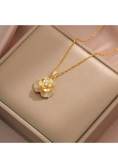 Bayan Kolye: Moda Estetiği Titanyum Çelik Kolye No.274 Çok REnkli