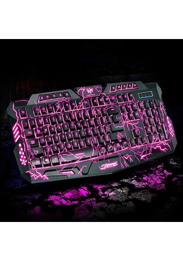 Xindoker Oyun Klavyesi - Çok Renkli Led Aydınlatmalı, Ergonomik Tasarım, 19 Tuş Çakışmasız