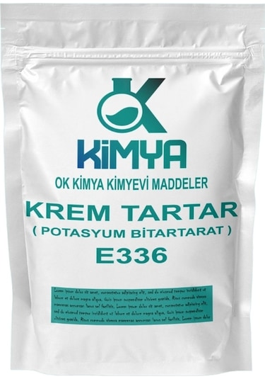 Ok Kimya Krem Tartar E336 Potasyum Bitartrat 1 KG