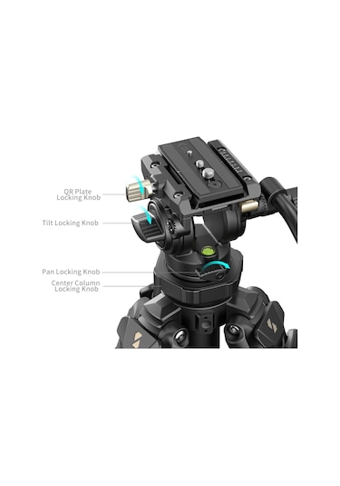 Smallrig 4420 Ad-50 Pro Hafif Video Karbon Fiber Tripod Seti
