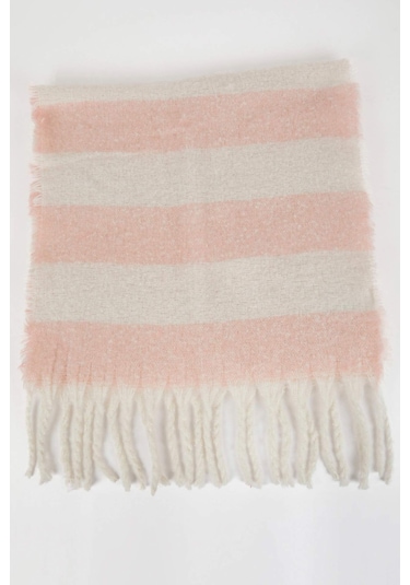 DeFacto Kadın Çizgili Dokuma Atkı A6616AX24WNPN1