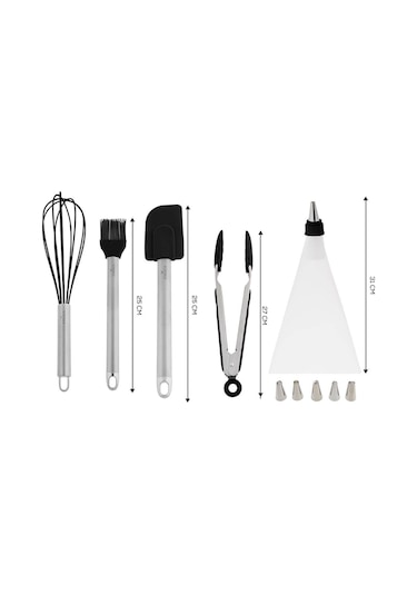 Karaca  Cake 10 Parça Pasta Servis Gereci Black