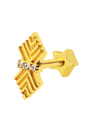 Bilezikci Amazon 14 Ayar Altın Tragus Küpe Kphsy14k22482 Sarı