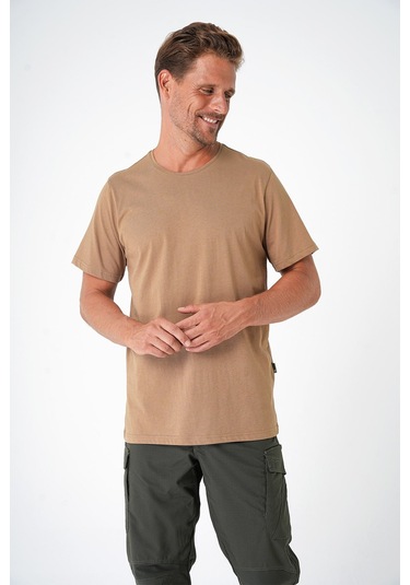 Mecanık Casual Neo Organic T-shirt Camel