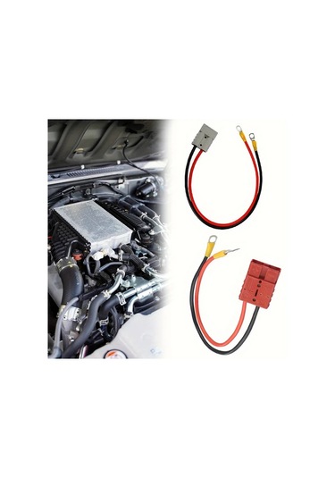 Dashanshop 2 Adet Kırmızı Gri Hızlı Bağlantılı Uzatma Kablolu Araç Şarj İstasyonu