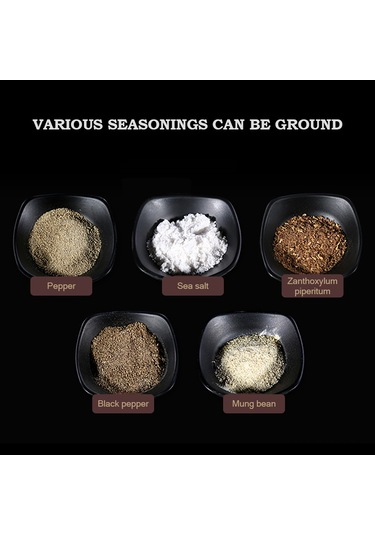 Ruicoo "paslanmaz Çelik Baharat Değirmeni - Ayarlanabilir Öğütme, 300ml Kapasiteli, Şık Ve Pratik" Gümüş