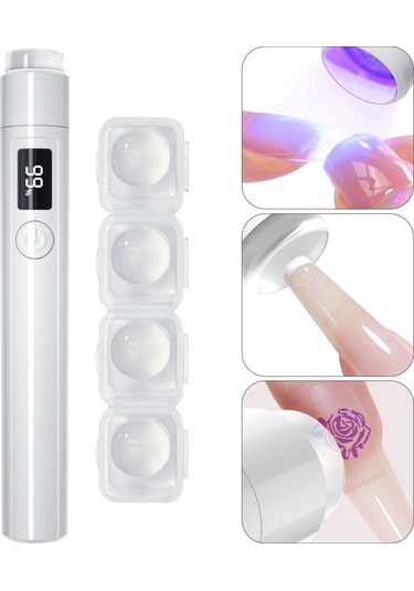 Shineyee 360 Dönebilen Şarjlı Taşınabilir Tırnak Kurutma Lambası Ve Stand Seti