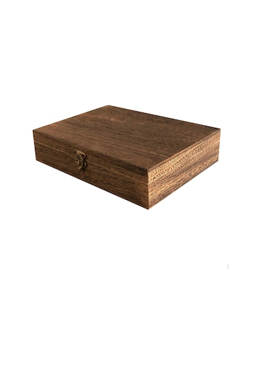 Vintage Saklama Kutusu Dıy Dekoratif Ahşap Takı Hatıra Kapaklı Kilit Bellek